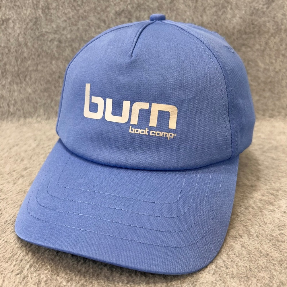 Burn Boot Camp Logo Unisex Blue Hat Adjustable Athletic Cap OSFM